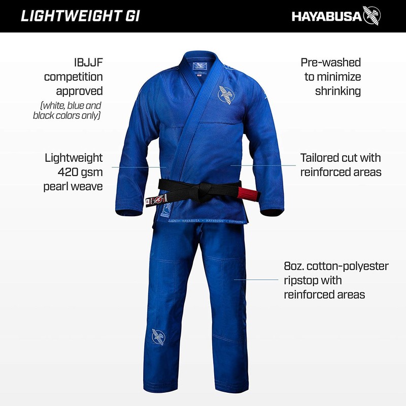 Hayabusa Lightweight Jiu Jitsu Gi - Grey, A1