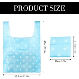 GLADFRESIT Canvas Tote Bag, Lightweight Large Foldable Waterproof Reusable Shopping Bag Grocery Eco-friendly Bags for Travel Picnic Gym Beach(Blue)