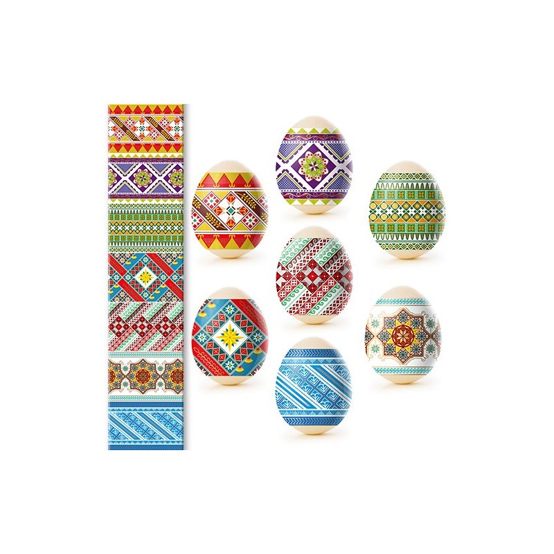 Lot 3 Ukrainian Thermo Heat Shrink Sleeve Decoration Easter Egg