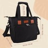CROTIRAD Bible Cover Bag for Woman with Water Bottle Pockets,