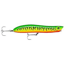 Rapala MaxRap Walk'n Roll Lure with Two No. 2 Hooks, Surface Swimming Depth, 13 cm Size, Firetiger