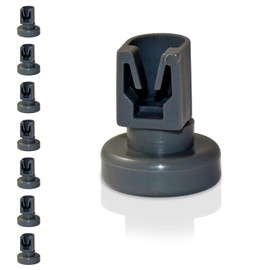 Universal Basket Wheels for Dishwashers, Pack of 8 Upper Basket Rollers, Suitable for Many Dishwashers