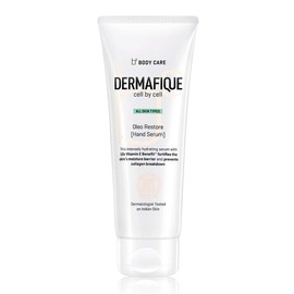 Dermafique Oleo Restore Hand Serum | 50g | hydrating hand serum, Vitamin E infused, for all skin type, prevents collagen breakdown, ageless hands, dermatologist tested