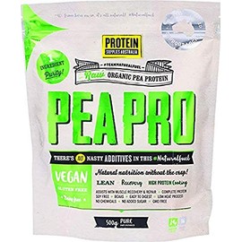 Protein Supplies Australia PeaPro Raw Pea Pure Protein Powder 500 g , , Pure 500 grams