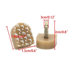 Sourcingmap Plastic Shoes High Heel Tips for Women 1.8 x 1.5 x 2cm 8 Pcs Beige