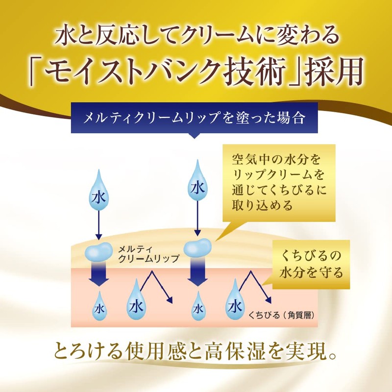 Mentholatum Premium Melty Cream Lip Blooming Honey Scent