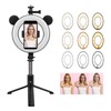 Wireless Bluetooth Selfie Stick Ring Light Mount Foldable Tripod Stand