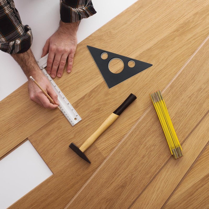 T Tulead Carpenter Square Triangle Ruler Aluminum Alloy Woodworking Ruler