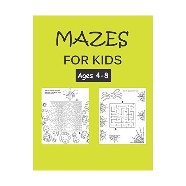 Mazes for kids ages 4-8: Maze activity book for kids