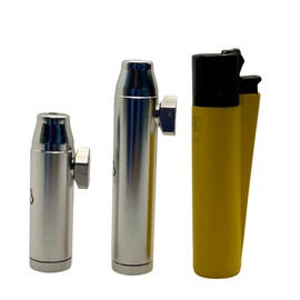 TORNADO´S Set X2 schnupftabak dosierer von 1 und 2 Gramm - Spender. 2 Gramm aus poliertem aluminium. Diskret und hygienisch