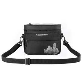 ROCKBROS Cooler Box, Small, Soft, Cooler, Lightweight, Capacity Approx. 1.6 gal (4.6 L), Insulated Bag, Bento Box, Lunch Bag, Reflective Tape, Bicycle Travel, Work, School, Camping, Picnic, Cycling,