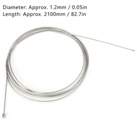 Premium Bike Brake Cable, Stainless Steel Bicycle Shifter Cable, Replaceable Bicycle Brake line, 82.7in Cycling Transmission Line Brake Cable,Durable Bike Accessories for Mountain Road Bike