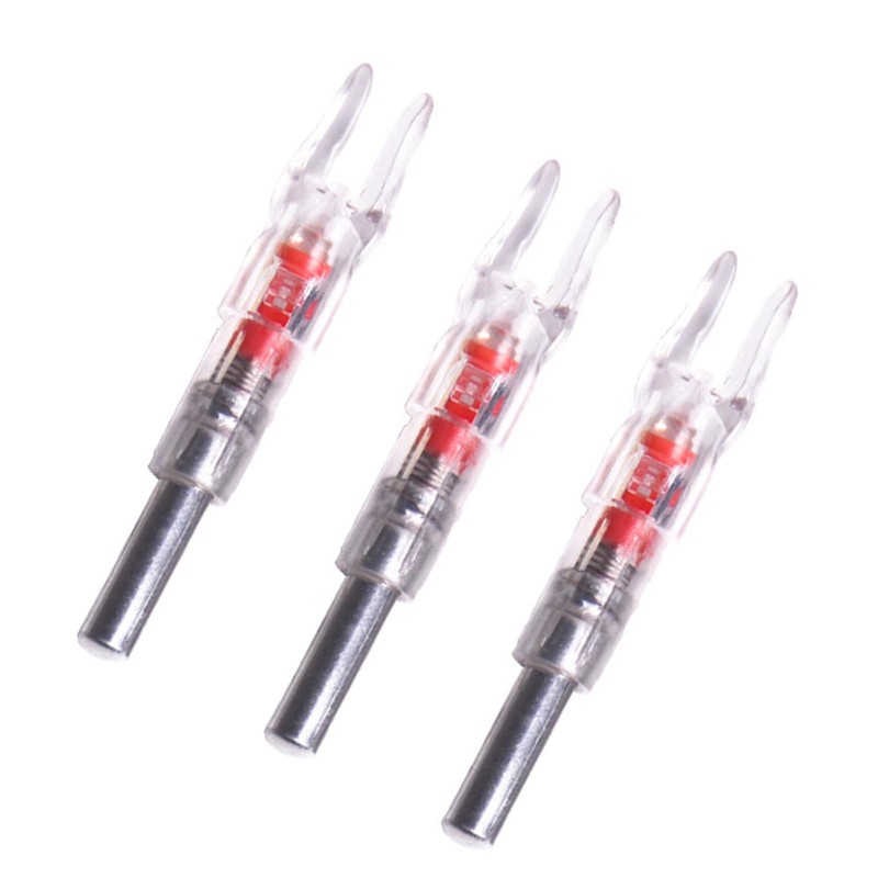 3PCS Lighted Arrow Nocks PC LED Lighted Archery Hunting Shooting