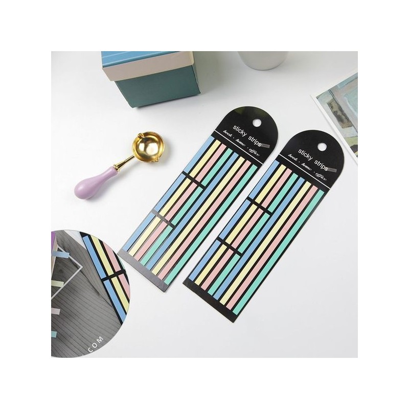 Pastel Index Note-taking Important Study Stick-on Highlighter Set 1P /