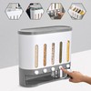 KOLHGNSE Compartment Dry Food Dispenser for Wall or Tabletop, Airtight