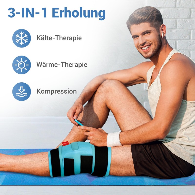 Comfytemp Fully Wrapped Cooling Cuff Knee with 4 Velcro Fasteners,