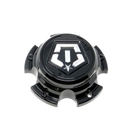 CAP-547BM-5-TIS/TIS Gloss Black Bolt-On Center Cap