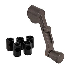 Prime-Line H 3960 Casement Folding Crank Handle, 2-3/4 In. Width, Die Cast Zinc, Bronze Finish (Single Pack)