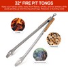 XUDAKAIXIN Fire Pit Tongs 32-inch Super Long for Loading Wood,BBQ