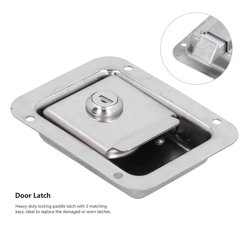 Door Lock, Trailer Lock, 304 Stainless Steel Anti-Theft Trailer Lock