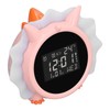 Alarm Clock Pink Dinosaur Shape Multifunctional Bedside LED Electronic Alarm