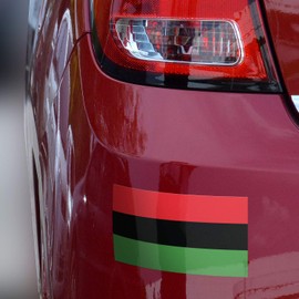 3x5 African American Flag Bumper Sticker 3-Pack Made with Durable, Waterproof Materials, African American Bumper Sticker, Pan African Bumper Sticker, Afro American Flag Bumper Sticker