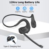Friencity Bluetooth 5.3 Headset w/Magnetic Boom Microphone for Phone Calling,