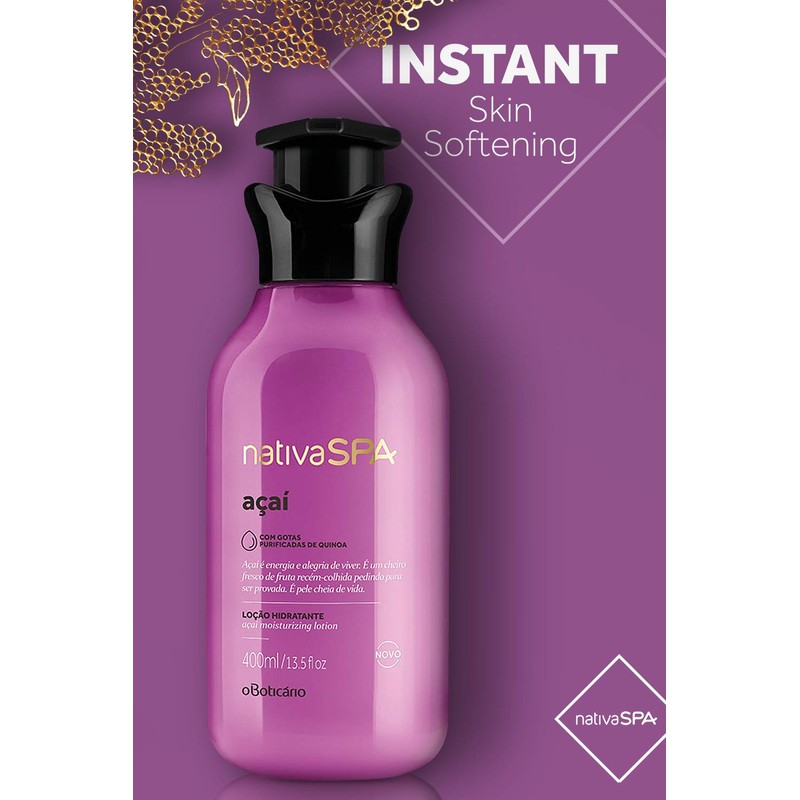 O Boticario Nachiva Spa Moisture Body Lotion Acai 13.5 fl