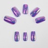 Square Press On Nails Medium Fake Nails Chrome False Nails