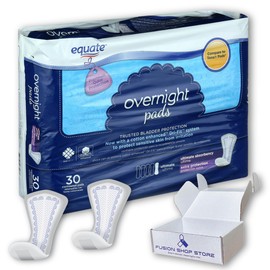 Overnight Incontinence Pads for Women-Ultimate Absorbency, 30 ct (Pack of 1), Boxed by Fusion Shop Store