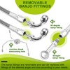 Mofun 51" Upper and Lower Hydraulic Brake Line Non-ABS Compatible