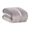 Berkshire Serasoft Plus Plush Polyester Blanket, Grey King