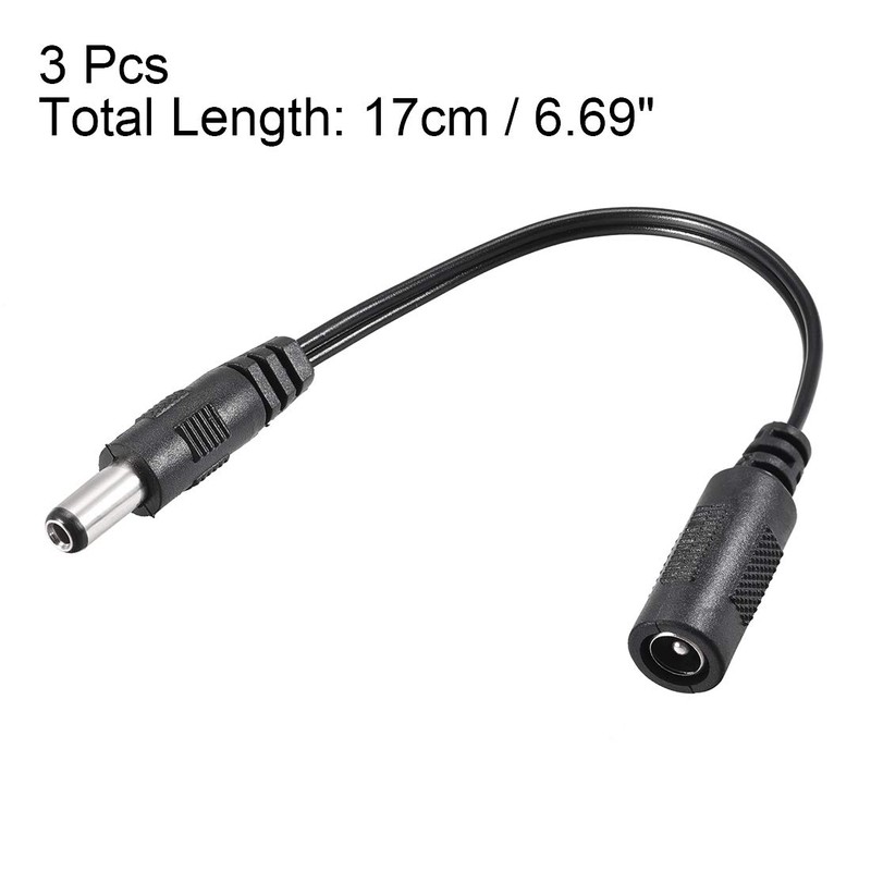 sourcing map Adaptor Connector Converter 5.5 x 2.1 mm to