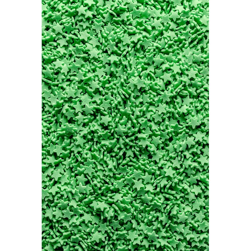 SPRINKLY - Matt Stars - Green - 25g