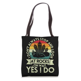 Funny Rock Hunting Geologist Rock Hunter Rockhounding Retro Tote Bag