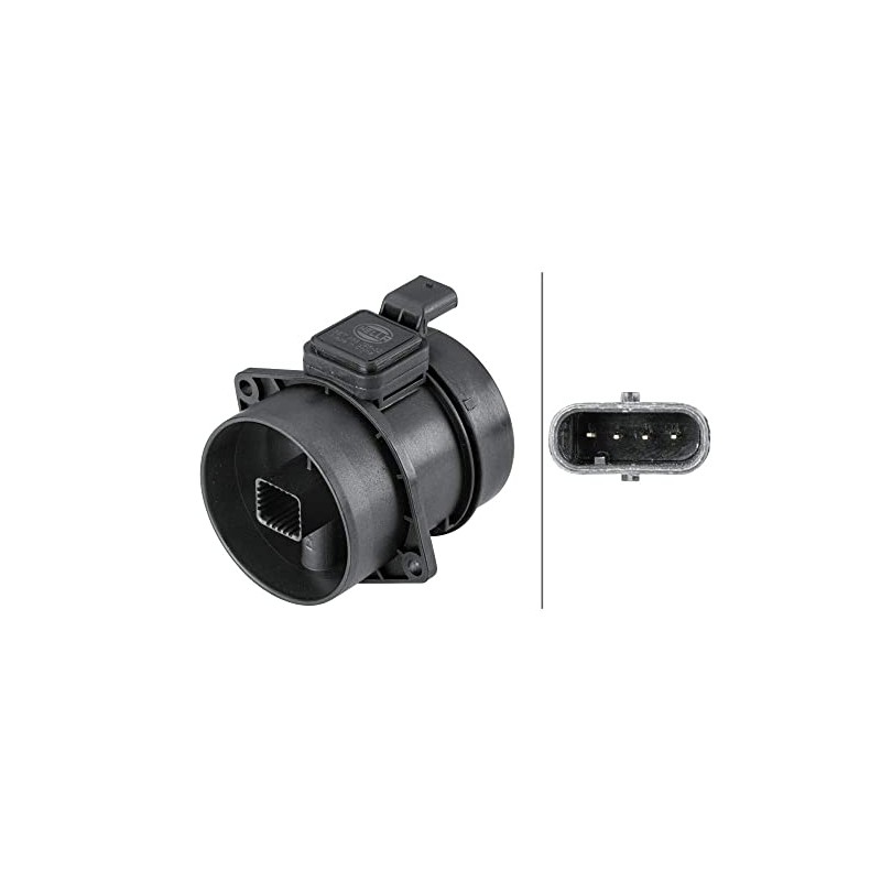 HELLA 8ET 358 095-321 Air Mass Sensor - Pipe-neck -