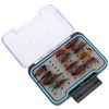 Fly Fishing Box PP Double Side Waterproof Flies Organized Storage