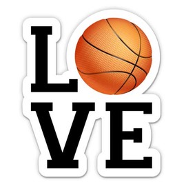 Squiddy Love Basketball Play Ball - Vinyl Sticker Decal for Phone, Laptop, Water Bottle (3" Wide)