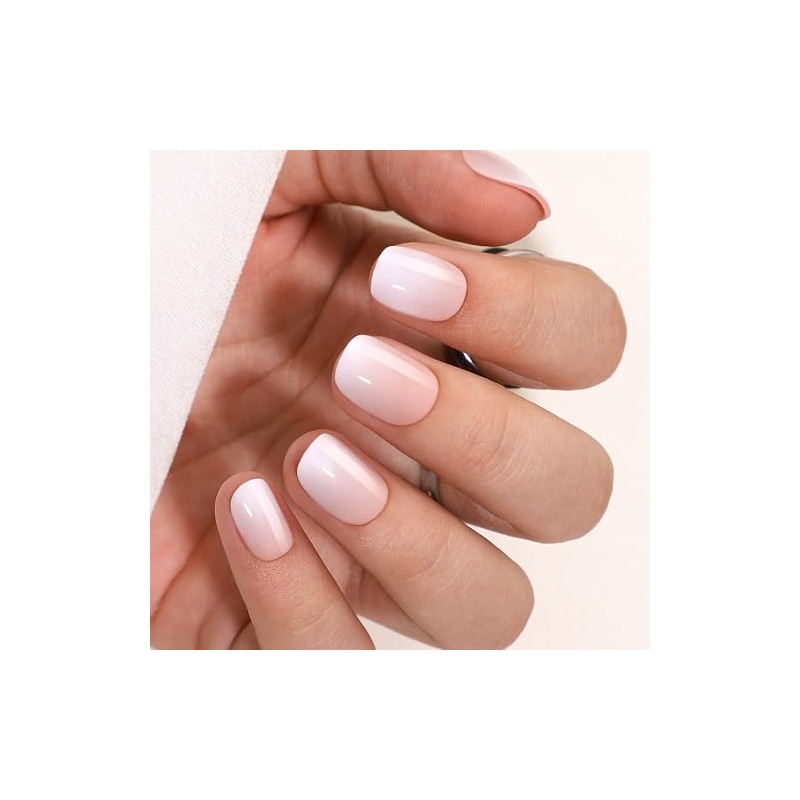 Uñas Postizas Cortas Cuadradas A Presión, Uñas Postizas Con Diseño