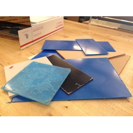 SIBE-R PLASTIC SUPPLY - ASSORTED 10 LB ACRYLIC CLEAR SCRAP BOXES