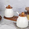 Sailench Ceramic Sugar Bowl Set of 2, Sugar Bowl with