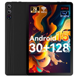 Ainmel Android 15 Tablet 11.5 Inch 30GB + 128GB (1TB TF) 2000 x 1200 FHD 2K Android Tablet, 8400mAh, Widevine L1, 13MP Camera, WiFi 6&BT 5.3, Face ID Tablet PC for Work/Study - Black