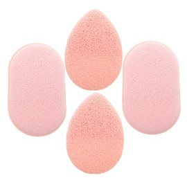 WOONEKY 2sets Face Scrubber Exfoliating Facial Sponges for Makeup Removal Reusable Cleansing Pads Glove Design for Gentle Skin Care