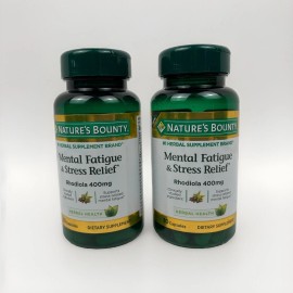 Nature’s Bounty Natures Bounty Mental Fatigue Stress Relief Supplement 30 Caps Exp 2/26 Lot of 2