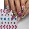 Flower Nail Art Stickers Decals 3D Self-Adhesive Flowers Nail Decals