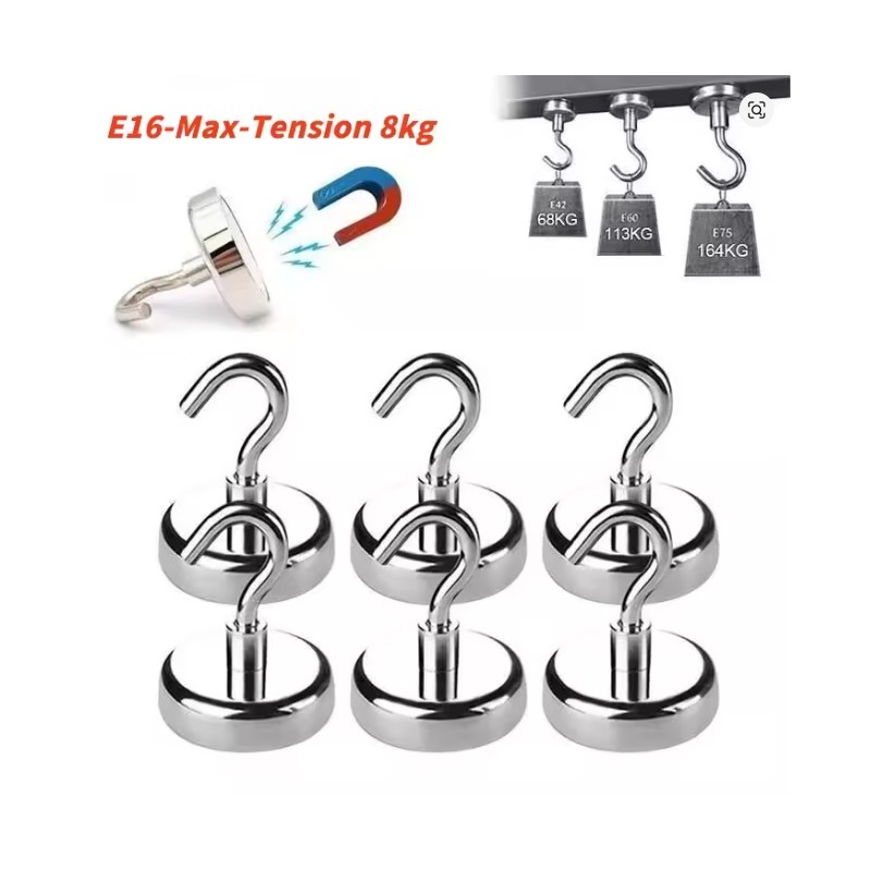 10PCS Strong Magnetic Hooks for Home & Kitchen – Multi-Purpose