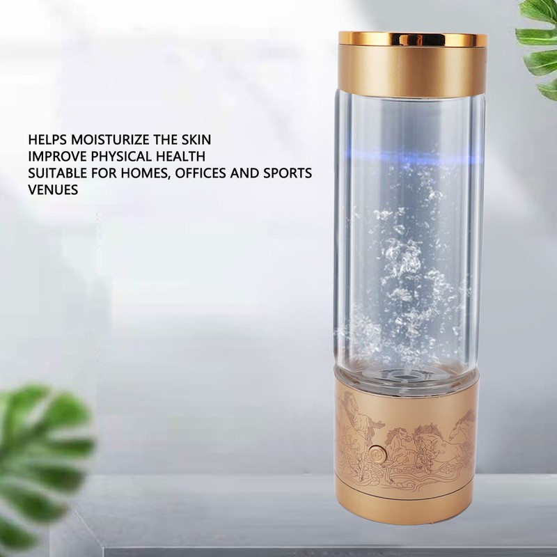 350ml Hydrogen Water Bottle Portable Hydrogen Water Ionizer Machine Hydrogen
