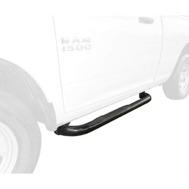 MaxMate Compatible with 2009-2018 Ram 1500; 2019-2020 1500 Classic; 2010-2020 Ram 2500/3500 Regular Cab Black 3" Side Step Rails Nerf Bars Running Boards (2pcs with Mounting Bracket Kit)