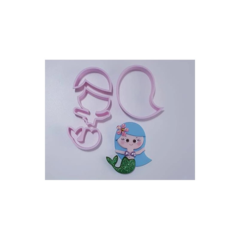 Mermaid Craft Plastic Cutters - F.R. (Medium)