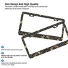 Foruidea Gold Queen Bees and Honeycomb Matte Aluminum License Plate